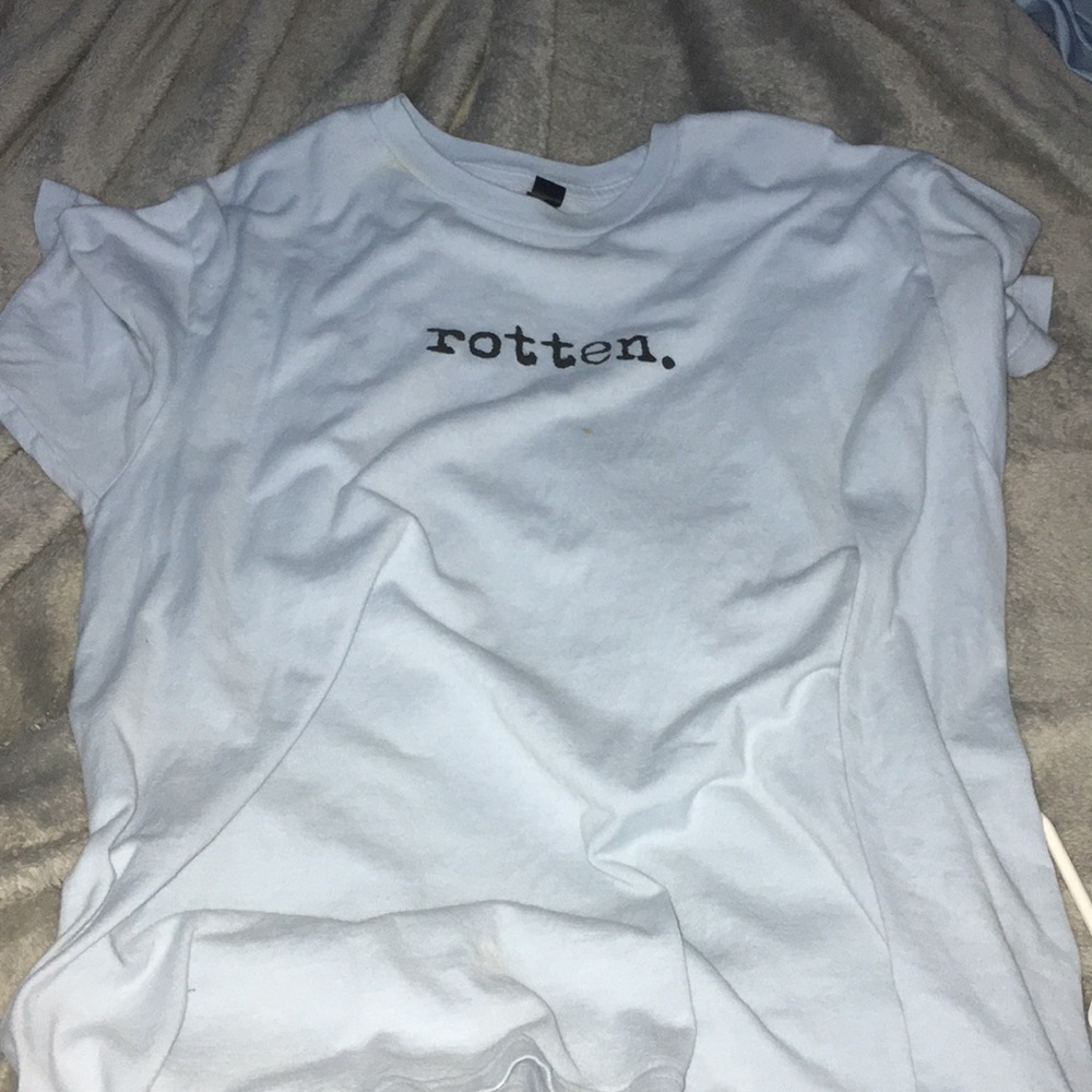 light blue rotten t-shirt
